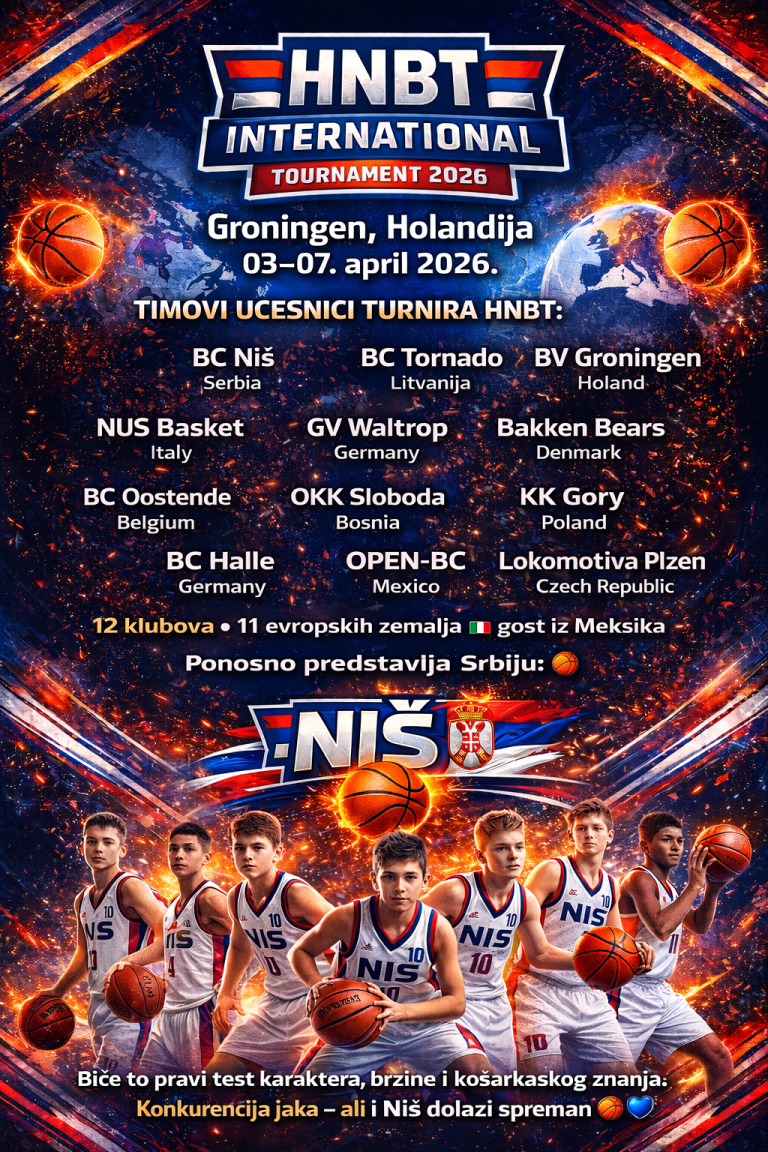 Selekcija „Niš“ na HNBT International Tournament 2026 u Groningenu